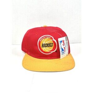 Houston Rockets Hat Snap Back Hat NBA Basketball 1990s Houston Rockets Old Logo